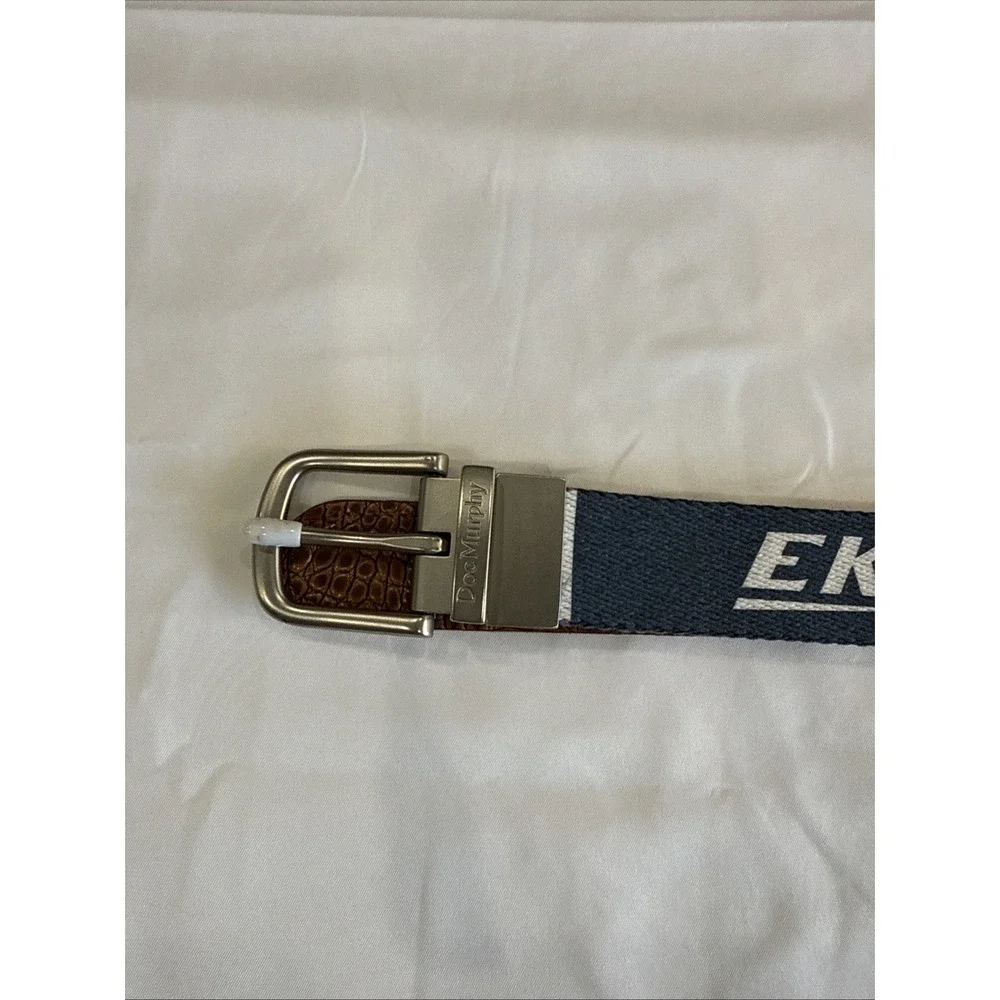 Doc Murphy Belt Reversible Canvas Red White Blue EKU PGA Of America 1916 Leather